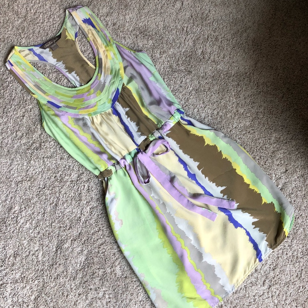 Racer back silk dress - Picture 2 of 7